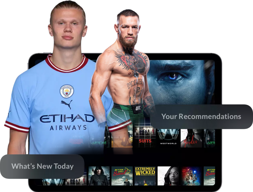 Interface Smart TV affichant les applications compatibles pour regarder l'IPTV en France sans bug.